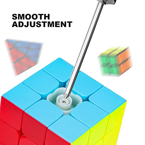 Steam Life Speed Cube Set 3 Pack Magic Cube - Includes Speed Cubes 3X3, 2X2 Speed Cube, Pyramid Cube - Smoothly Puzzle Cube Collection For Kids Teens & Adults #TOP1