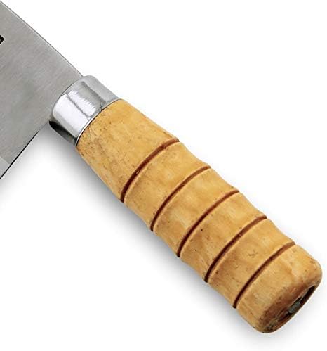 MAYiT Meat Cleaver Knife, 4Cr13 Alloy Steel Peeling Raw Fish Filleting Knife Kitchen Killing Seafood Cooking Knife Lobster Processing Professional Tool