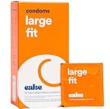 Hello Cake Large Condoms, Premium Silicone Lubricated Latex Condoms for Men, Max Comfort, Bare Feeling, Natural Fit, BPA Free, Fragrance-Free, Glycerin Free – 12 Count