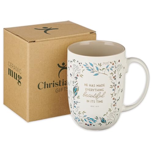 Image of Christian Art Gifts Large Women's Ceramic Coffee Bible Verse Mug