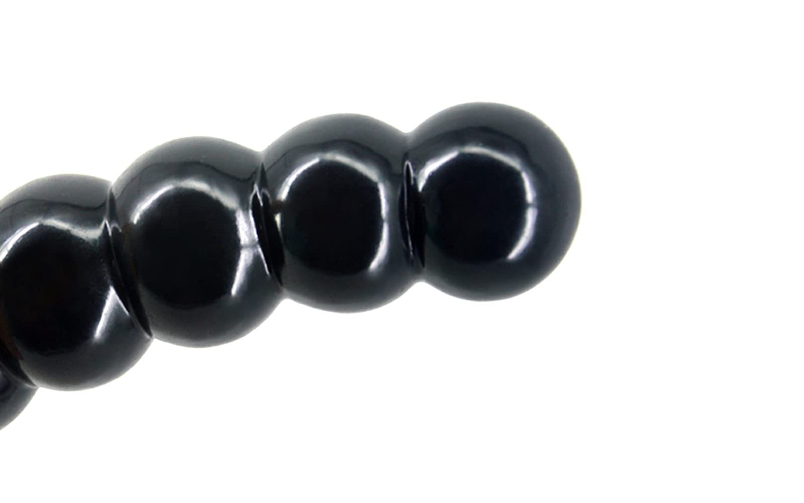 Roluck - Tapón anal con ventosa grande con 5 bolas anales, consolador anal con ventosa, tapón anal para mujeres y hombres, juguete sexual anal (negro)