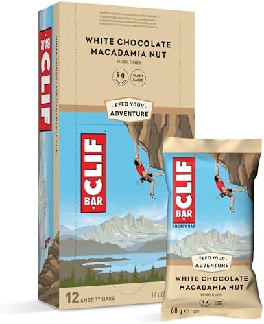 White Chocolate Macadamia Nut Plant Based Energy Bars, 12 x 68 g