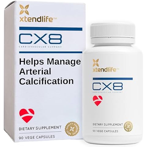 Xtendlife CX8 Heart Health Supplement - Heart Health Supplement with Vitamin K2, Sea Buckthorn, and Vitamin D- High-Potency Formula for Optimal Cardiovascular Support Cover