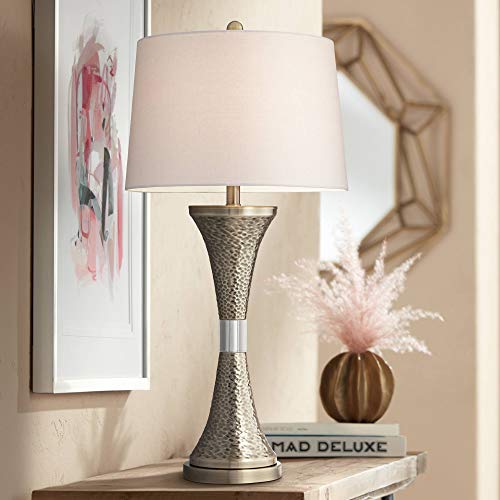 360 Lighting Farley Hammered Brass Table Lamp #TOP30