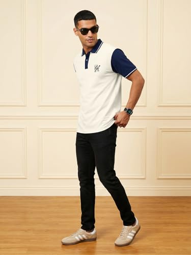 Image of Veirdo Men's Polo T-Shirt - Regular Fit Casual Half Sleeve Collar Tee, Stylish Solid Color Summer Wear, Comfortable Everyday Fashion Top (Sizes S-2XL)