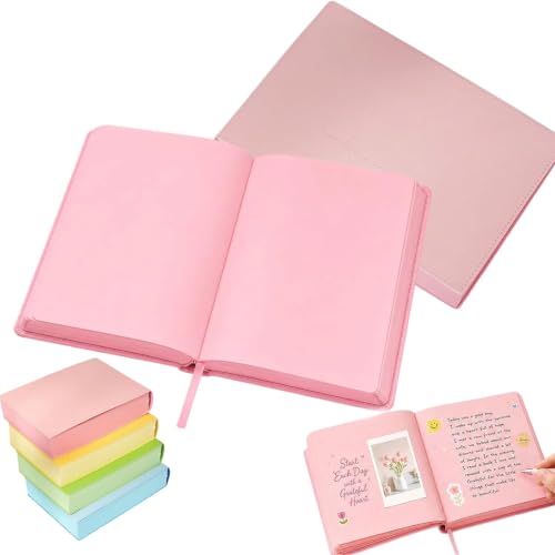 Carnet A5 de notes pour l'école et le bureau rose à tranche colorée