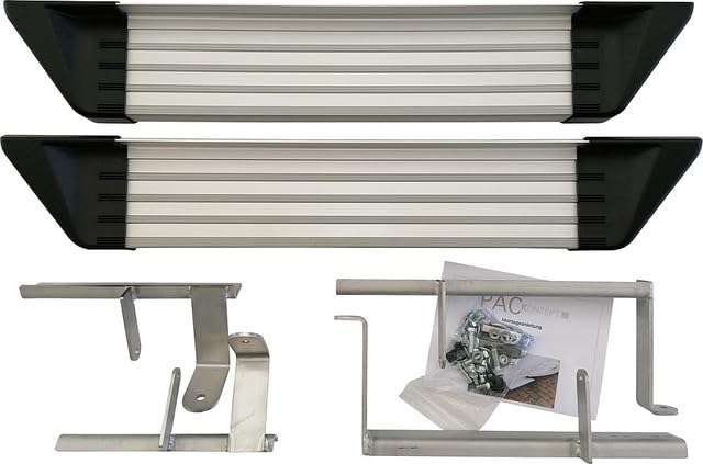 Peldaño Adicional para Fiat Ducato a Partir de 2006, Aluminio, Plata, 79 x 13 cm, soporta hasta 140 kg