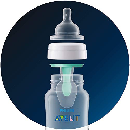 Philips Avent Mamadeira anticólica para recém-nascidos, 4 unidades, fluxo 1, SCF421/47