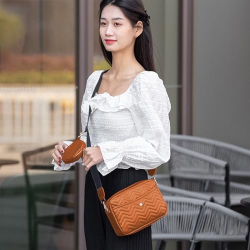 Crossbody Bags for Women Waterproof Shoulder Bag with Small Purse, Casual PU Leather Ladies Handbag Handbag4
