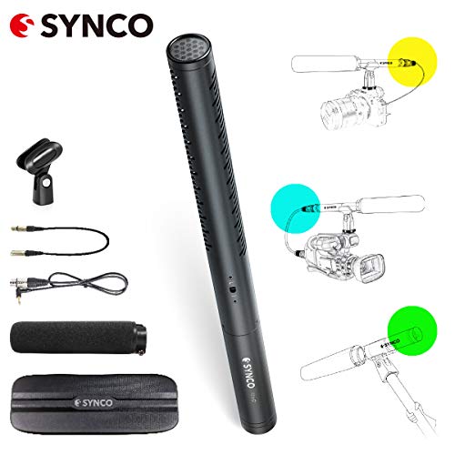 [Official] Condenser Shotgun Microphone, SYNCO MIC-D1 Multi-Powered Hyper-Cardioid Mic with Brass Tube High-Pass