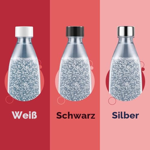SodaStream 0,8L FUSE Kunststoffflasche - kompatibel mit DUO, E-DUO, TERRA, ART, ENSO, GAIA Wassersprudler, spülmaschinengeeignete Wasserflasche, 2er-Pack Sprudelflasche, BPA-frei, schwarz