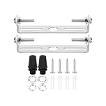 PATIKIL 80mm Ceiling Light Plate Kit, 2 Set Light Fixture Mounting Bracket Plate Steel Crossbar for Home Office Pendant Wall Light, with Screw Washer Nut