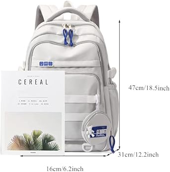 Children's Backpacks Middle School Students Book Bag Teens Casual Backpack with Coin Pouch School Bags for Girls