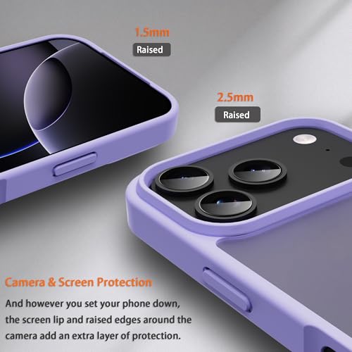 Image of iPhone 18 pro /17 pro Case,Translucent Matte(Light Purple)