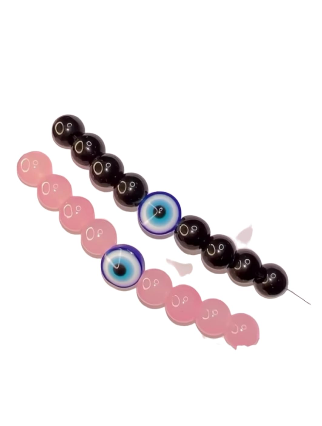 Crystal Bracelets Multi Layer Stone Beads Couple-Combo Matching Best Friend Relationship Couple Bracelet Set Of 2 Pis (White & Pink) Evil Eye For Women (B0C435V9QV) Amazon Price History, Amazon Price Tracker