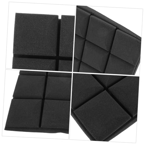 Paneles de Espuma Acústica para Aislamiento Sonoro 4 piezas para Estudios en Casa Absorción de Alta Densidad Diseño Decorativo Resistente al Fuego miniatura 3