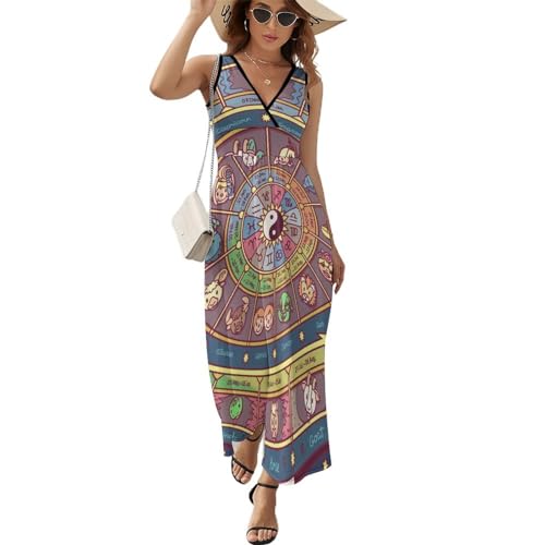 Robe longue d'été Boussole Ancienne : le confort anti-chaleur col V