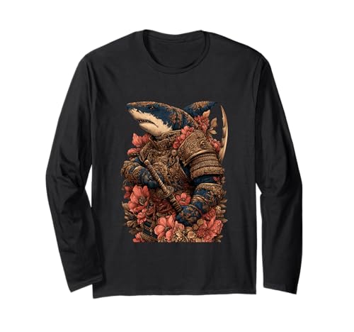 Japan Samurai Shark Floral Style ����T�V���c