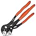 KSEIBI 141444 Groove Joint Adjustable Pliers Set, 2-Piece, 8-inch, 10-inch, Fast Push Button Quick Adjust Water Pump V Jaw Tongue and Groove Locks Plier Sets for Plumbing,