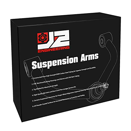 Bras de commande J2 Engineering J2-FUCA-CS11-2535-BB en acier renforcé noir - 6