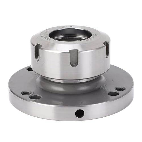 ER40 Collet Lathe Chuck Carbon Steel Compact Replacement 100mm Diameter Carbon Steel Clamping Collet Holder for Lathe CNC Milling Machine