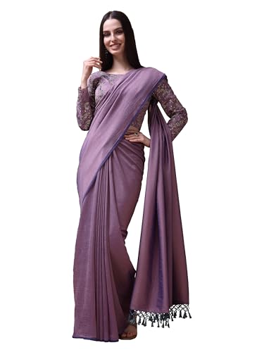Sari en soie pour mariage et cérémonies chic tenue indienne rose pêche brodée