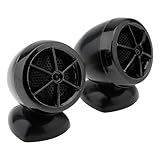 DriSentri Tweeters for Car Audio, 2pcs Car Speakers 1200W Universal Tweeters Mini Horn Music Dome Loudspeaker Audio Speaker for Car Audio System, Black