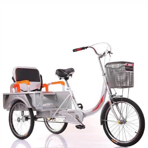Triciclo Adulto 20 Pulgadas con Canasta y Asiento miniatura 1
