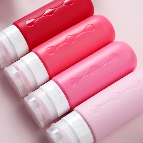 Image of Gemice Travel Bottles for Toiletries Tsa Approved Travel Size Containers BPA Free Leak Proof Tubs Refillable Liquid Travel Accessories for Cometic Shampoo and Lotion Soap