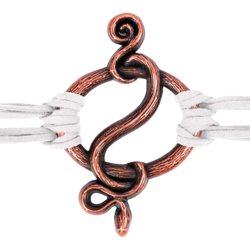 MioCloth Viking Troll Cross Belt Medieval Extra Long Rope Ring Knotted Belt Norse Witch Costume Accessory for Women3