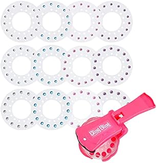 Hair Bedazzler Kit Hair Gems Stapler Toy,Bling Hair Rhinestones Machine Styling Hair Tool with180 Hair Sequin Sticker,Quick Shining Hair Gem Stamper DIY Sparkling Jewels on Braided Hair for Girls Gift