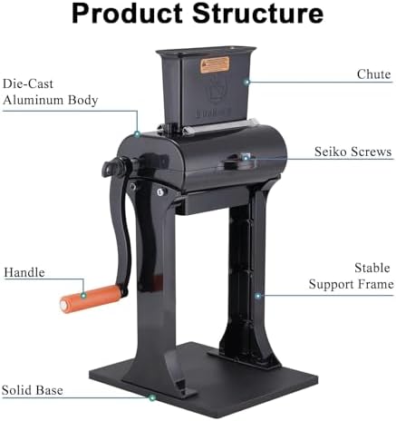 Commercial Meat Tenderizer, Heavy Duty Manual Tool for Tenderizing Steak, Beef, Turkey, Chicken,Vertical Design for Easy Use and Efficient Results