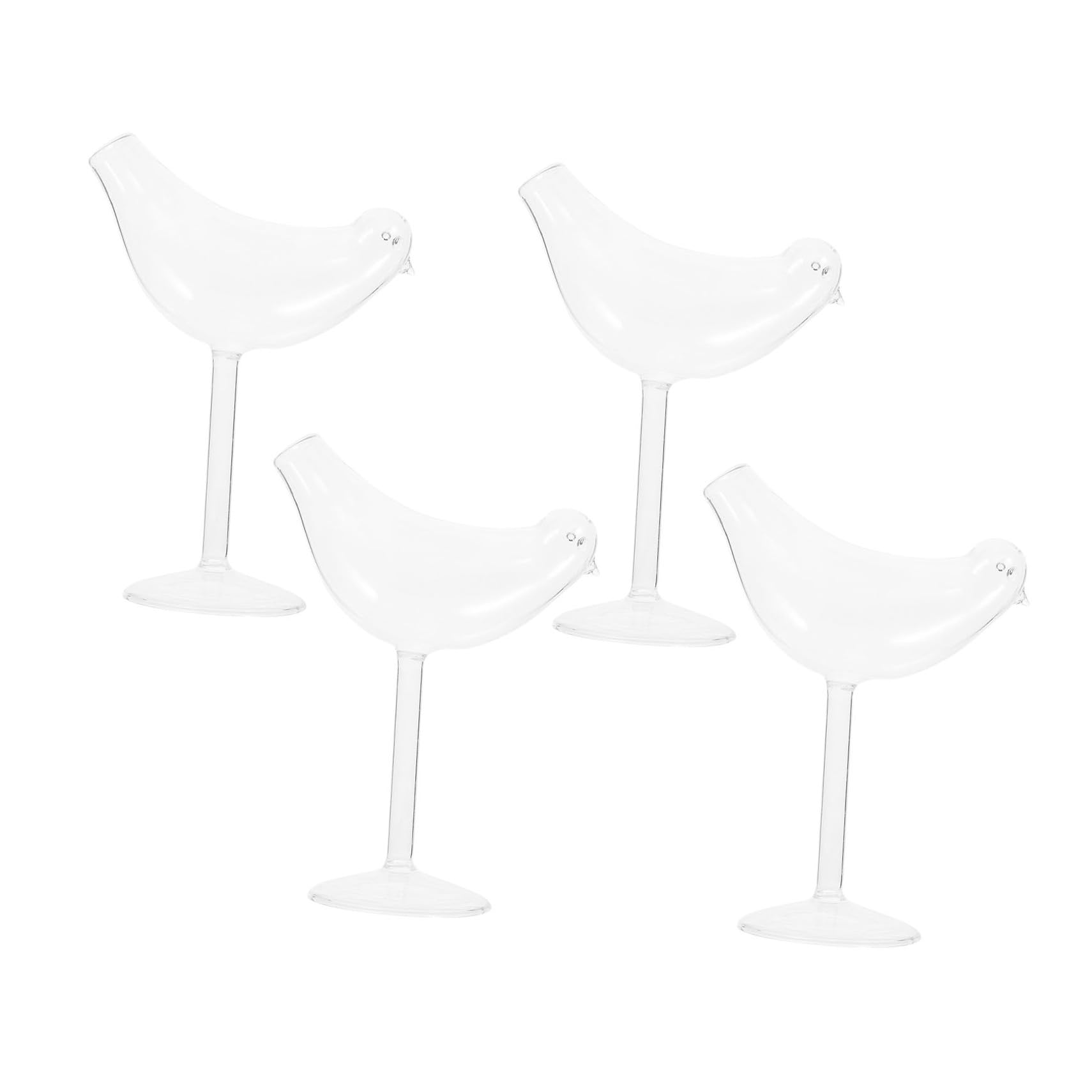 Verre à cocktail en forme d'oiseau SOIMISS, verre transparent élégant pour vin et fête de bar