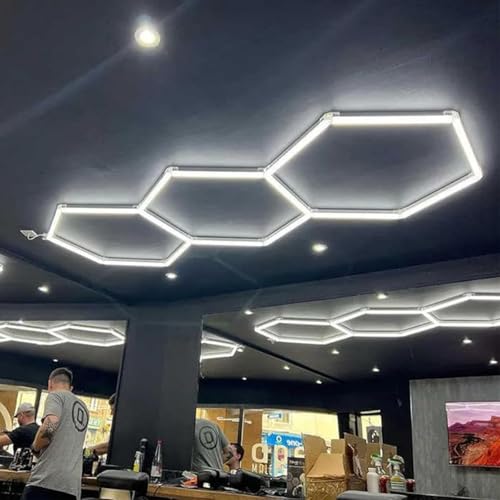 Plafonnier LED nid d'abeille réglable ultra lumineux éclairage garage