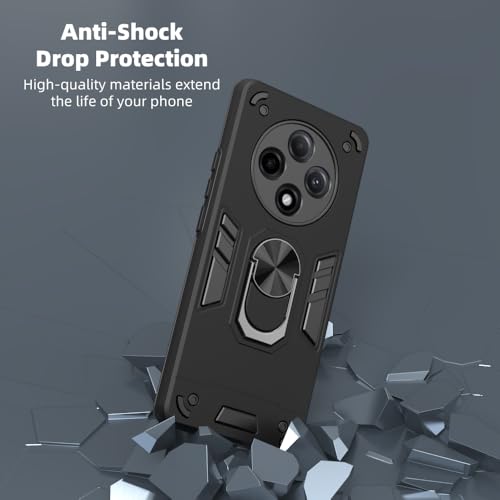 Image of NDCOM for Oppo F27Pro Plus 5G Back Cover | Oppo F27 Pro Plus Back Cover | Shockproof Ring Holder Case