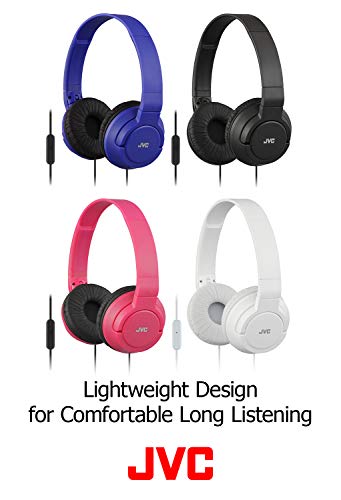 Jvc Lightweight Flat Foldable On Ear Colorful Lightweight Foldable Headband With Mic, Black (Hasr185B) #TOP5
