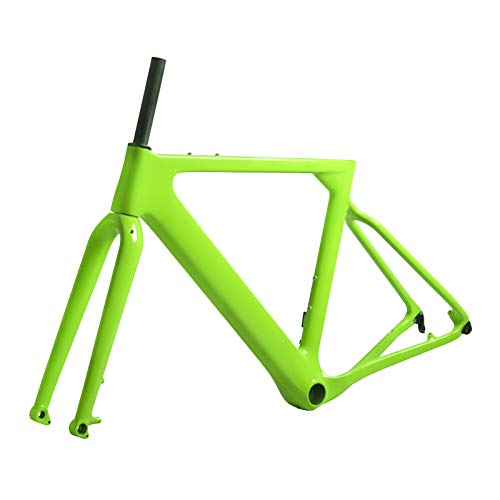 Tideace Post Mount Disc Brake Full Carbon Gravel Bicycle Frame 700X40C Road Racing Bike Carbon Frameset (Other Whole Color Glossy, M Thru Axle) #TOP2