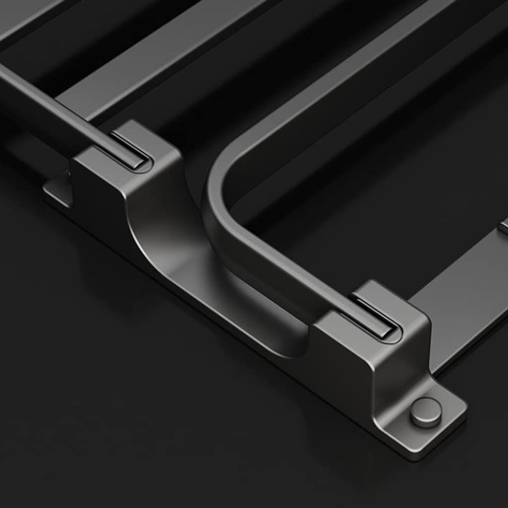 Gunmetal szary wieszak na ręczniki półka łazienkowa przestrzeń aluminium akcesoria łazienkowe wieszaki bez dziurkowania instalacji