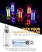 GSOWO 2PCS USB Lights for Car, Touch Adjustment Lights, Plug in USB Vehicle Interior Ambient Light, Mini LED Retro Bulb Glass Bottle Night Light for Camping, Holiday Decoration, Party, Bedroom (Blue)