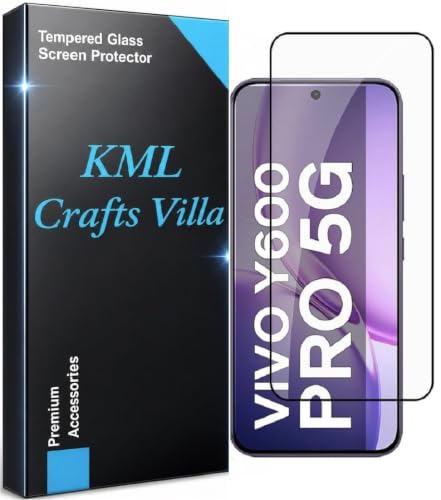 Image of HD, Scratch, Tear Resistant Edge to Edge Tempered Glass Screen Protector Guard Suitable For Vivo Y600 Pro