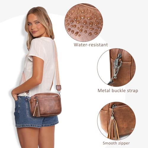 Bluome Small Crossbody Purse for Women – Multi Pocket Travel Purses Crossbody Bag Shoulder Handbags with Adjustable Strap4
