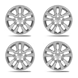PAANLOK 16in ABS Hubcaps for 2013-2018 Nissan Altima Sedan | OEM-Style 6-Spoke Wheel Covers (Set of 4) | Anti-Rust/Weatherproof Design (Gloss Silver)