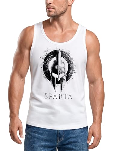 Camiseta de tirantes para hombre estilo Sparta Warrior fitness y musculación