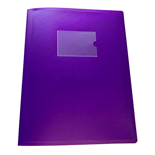 Janrax A4 Purple Flexible Cover 150 Pocket Display Book - Presentation Folder