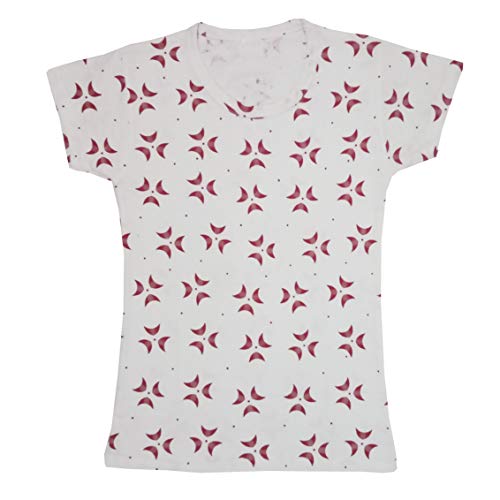 Image of indi weaves Girls Half Sleeve Cotton Printed T-Shirts Pack of 4