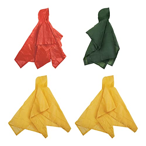 Poncho vinyle Stansport vêtement pluie enfant imperméable avec capuche lot de 4