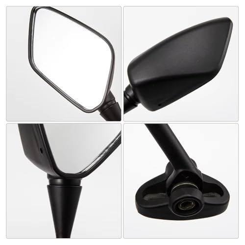 Espejo retrovisor de motocicleta negro mate para serie YZF 5