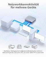 XikeStor 2.5G Web Managed Switch (4X 2.5G+2X SFP+(6 Port) | 2,5G/10G Managed Netzwerk Switch, VLAN, LACP, QoS, für Heimnetzwerk und kleine Unternehmen – Ansicht 7