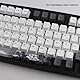 JSJT Tinte Lotus Tastenkappen 140 Tasten Deutsches Tastenkappen PBT OEM Profil Tastenkappe (nur Tastenkappe) für 61/68/84/87/96/108 Cherry MX Switches ANSI/ISO-Layout Mechanische Tastaturen