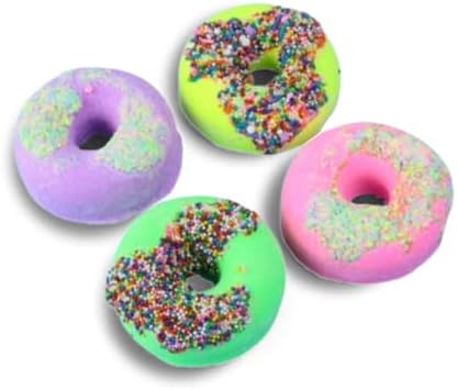 Bath Bombs Set, Relaxing Bath Bombs Made with Essential Oils, Bubble Spa. Women's Bath Bombs: Gifts for Her. 4 Bath Bombs that Fizzy to Moisturize Dry Skin Feelin' Happy Mood Bath Bomb Set